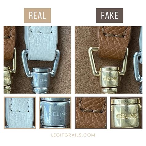 celine belt fake vs real